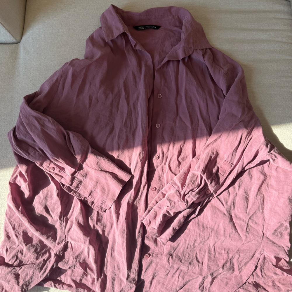 Zara Women’s Pink Shirt Jacket